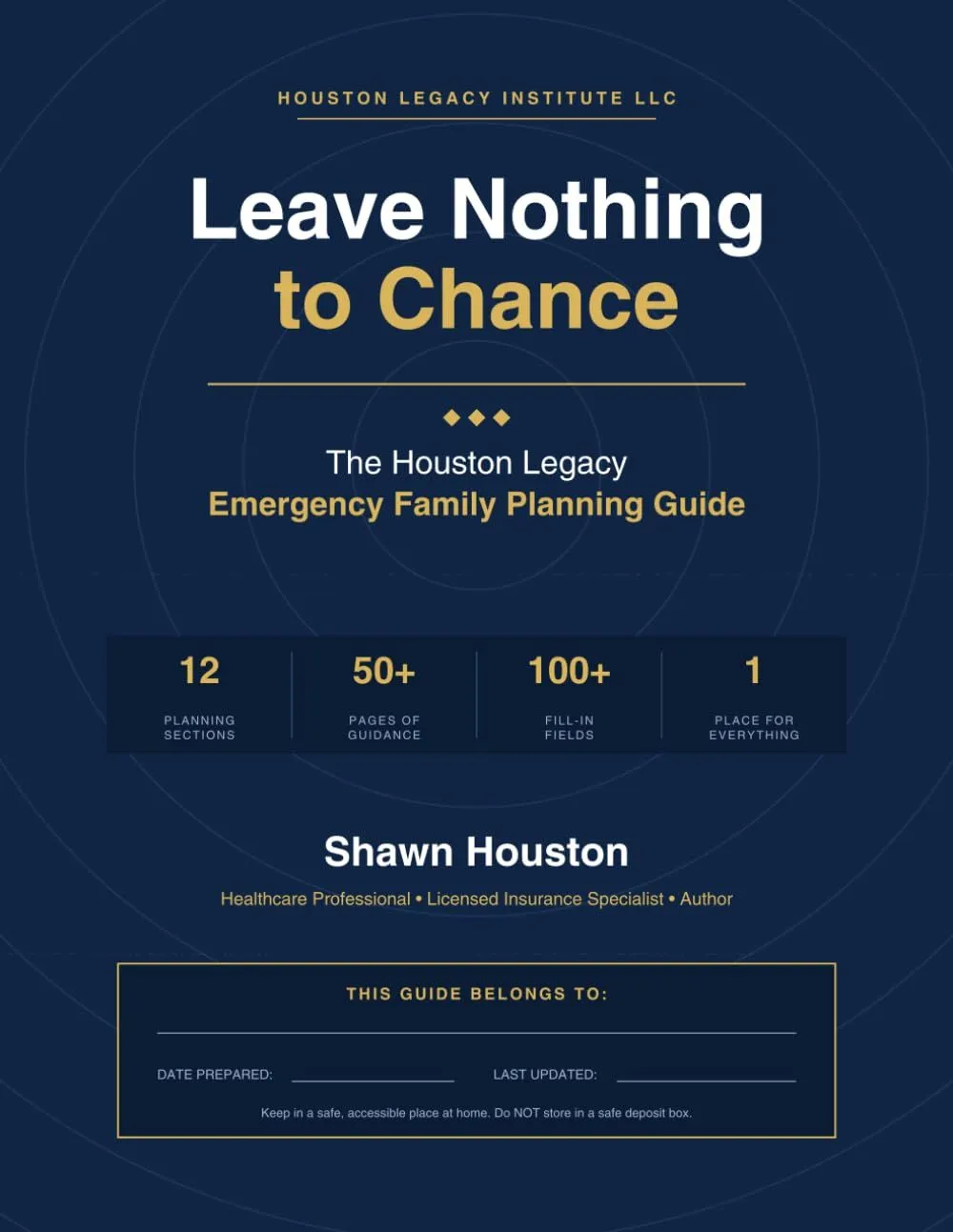 The cover of Leave Nothing to Chance by Shawn Caprice Houston